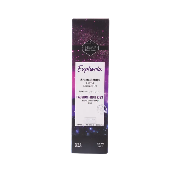 Doctor Hemp Passion Fruit Body Massage Oil, Moisturizing, 120ml