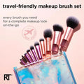 Mini Travel Makeup Brush Set Portable 10 Piece Kit Real Techniques