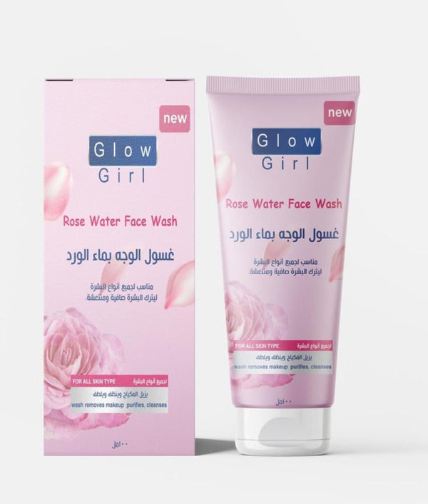 Shop Face Wash Brightening Rose Water Formula GLOW GIRL 100ml