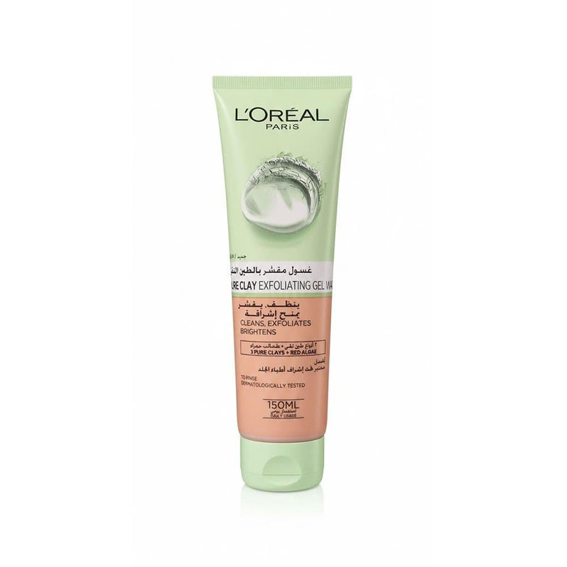 Exfoliating Face Wash Pure Clay Red Algae L'Oreal 150ml