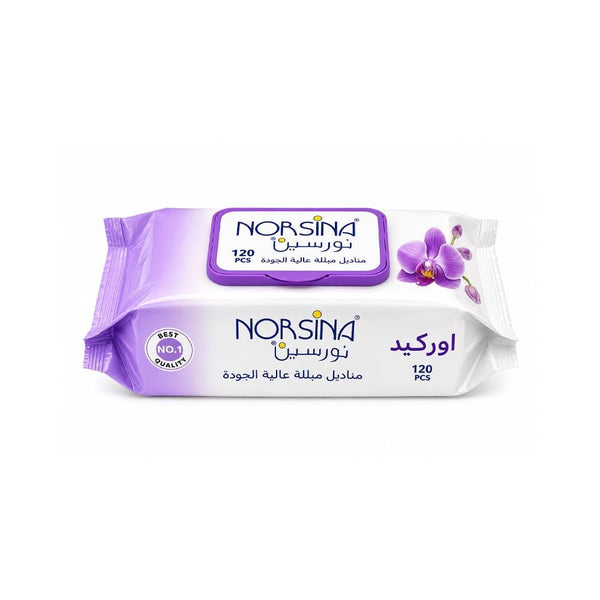 Shop Wet Wipes Orchid Scented Large Pack 120 Wipes Norsina