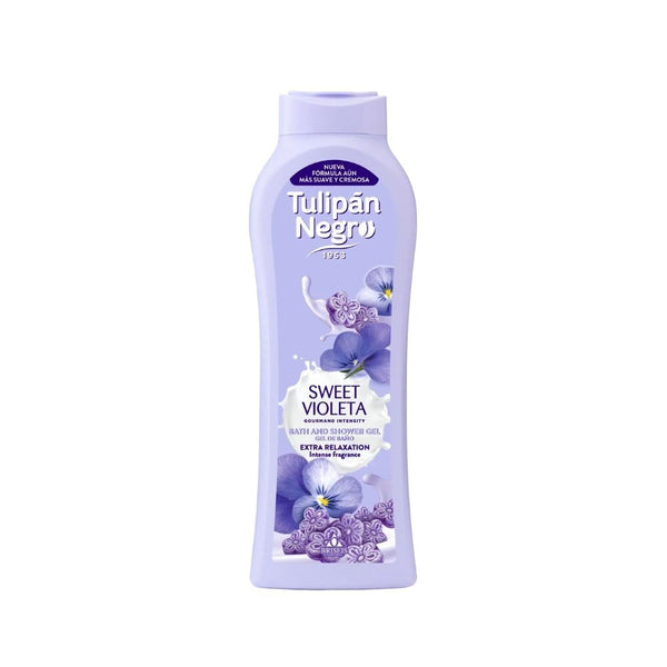 Tulipan Negro Shower Gel, Violet and Ice Cream Scent, Moisturizing, 650ml
