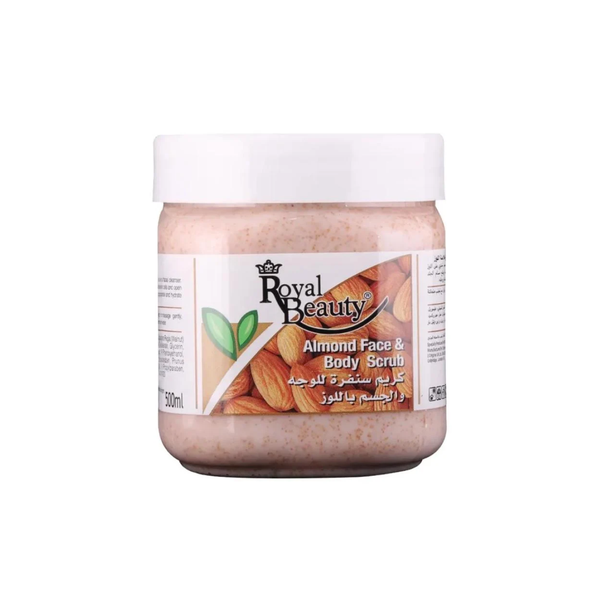 Royal Beauty Almond Face and Body Scrub, Exfoliating, 500ml