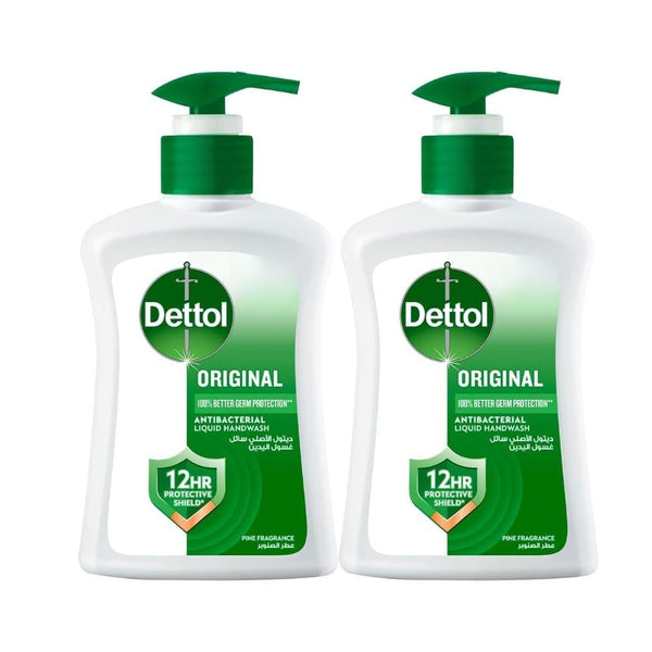 Dettol Antiseptic Hand Wash, Original, Rose Scent, 200ml Twin Pack