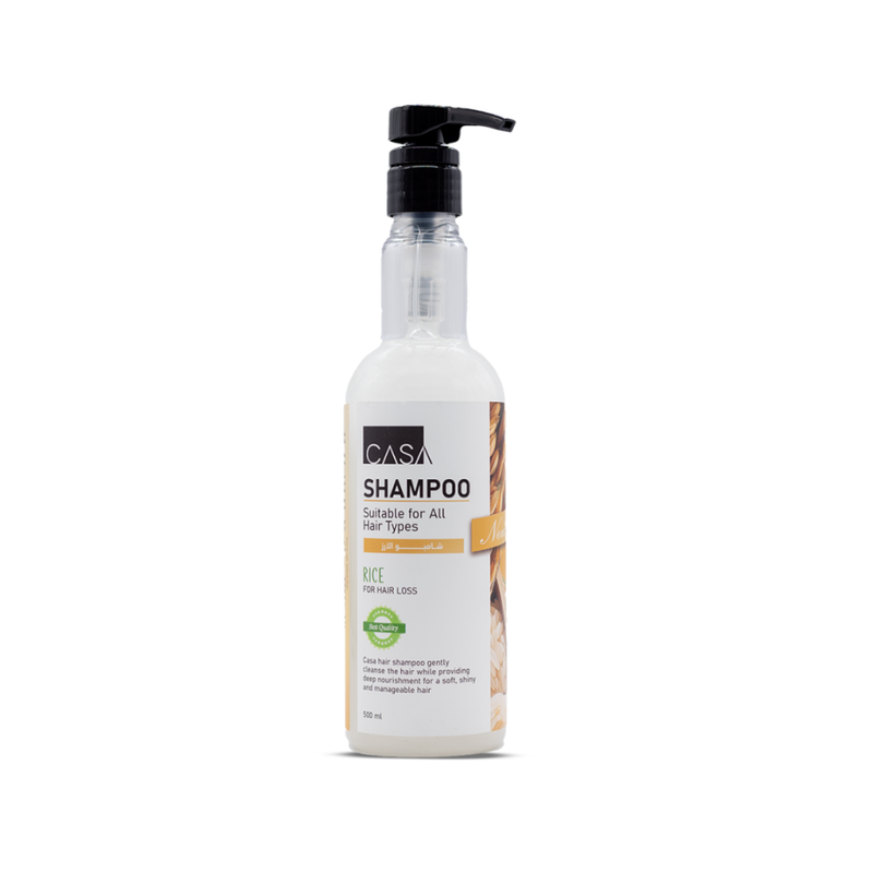 House Natural Rice Extract Shampoo for Moisturizing Hair 500ml
