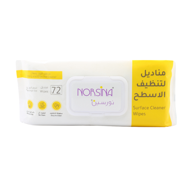Norsina Multi-Purpose Surface Cleaning Wipes, 72 Count