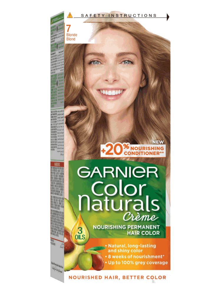 Ash Blonde Hair Color Blonde 7 Color Naturals 100ml Garnier