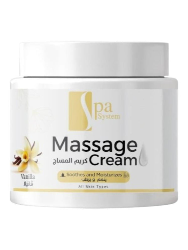 Spa System Vanilla Smoothing Moisturizing Massage Cream - 500ml