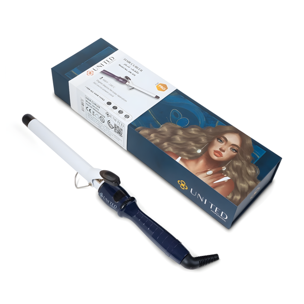 United UN 815 Curling Iron 22mm Barrel for Soft Curls