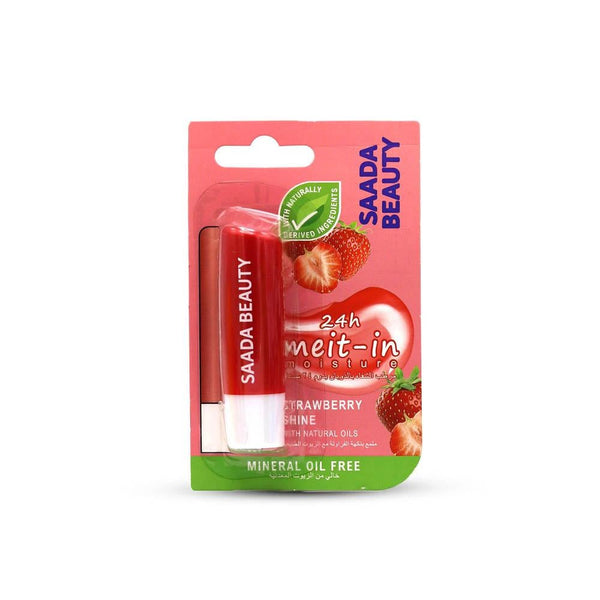 Best Lip Balm Strawberry Shine Hydrating Saada 4.8g