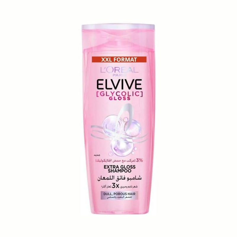 L'Oreal Paris Elvive Glycolic Gloss Shine Shampoo with Glycolic Acid, 600ml