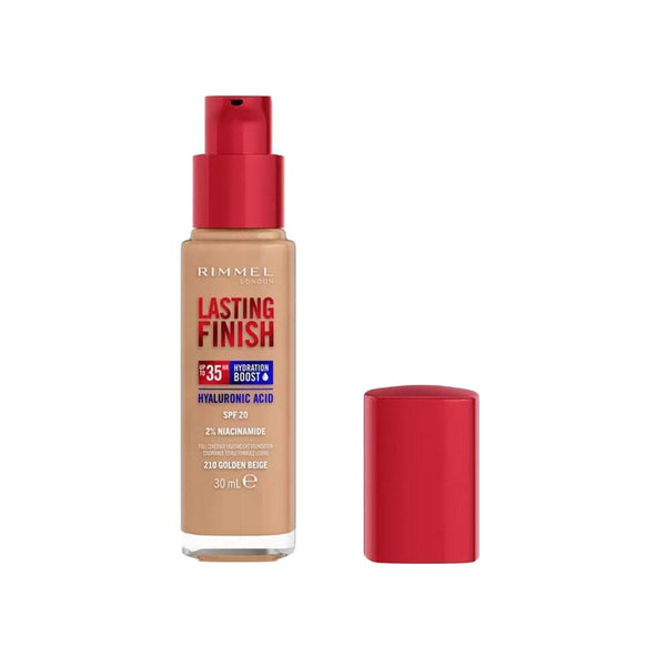 Hydrating Foundation - Lasting Finish - Rimmel London - 210 Golden Beige - 30ml