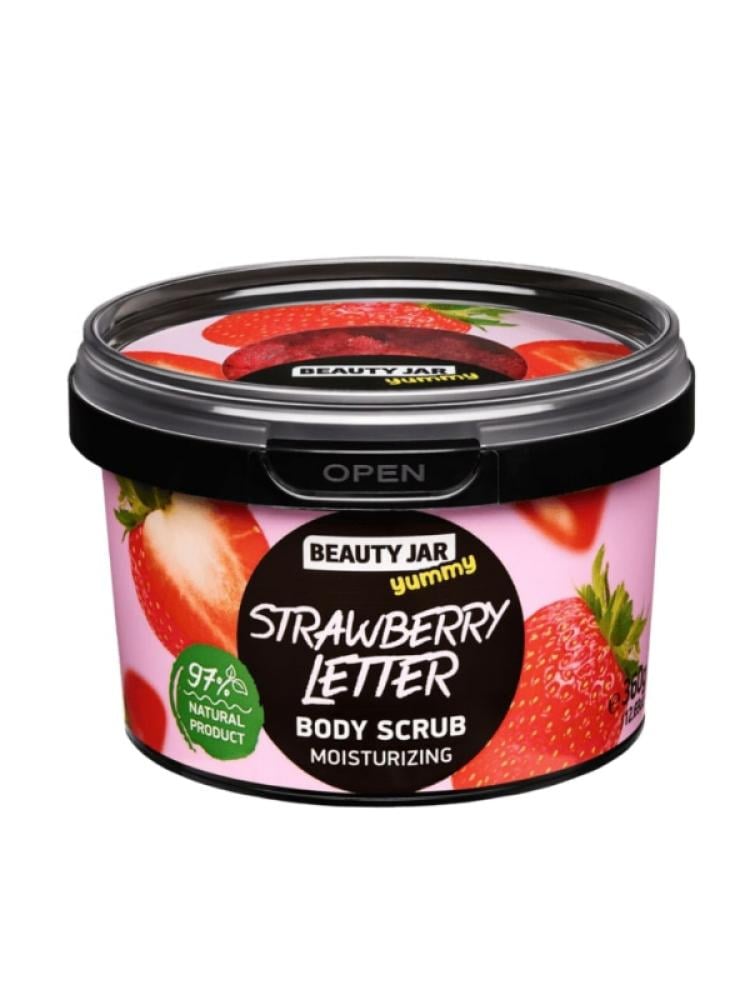 Beauty Jar Strawberry Body Scrub with Coconut Oil - 360g