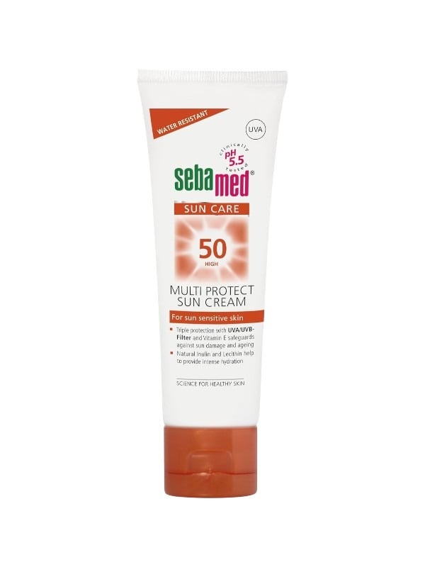 Best SPF 50 Sunscreen UK Multi Protect Sun Cream Sebamed 75ml