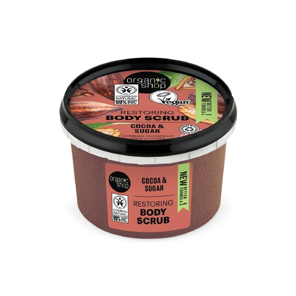 Best Organic Body Scrub Restoring Cocoa Exfoliating Organic Shop 250ml