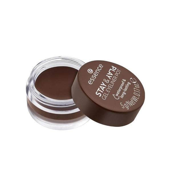 Essence Stay 'n Play Gel Eyeliner 02 Brown Waterproof Smudge-Resistant
