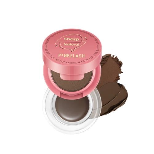 Pink Flash Eyebrow Gel and Powder 03 Reddish Brown 2-in-1 Kit
