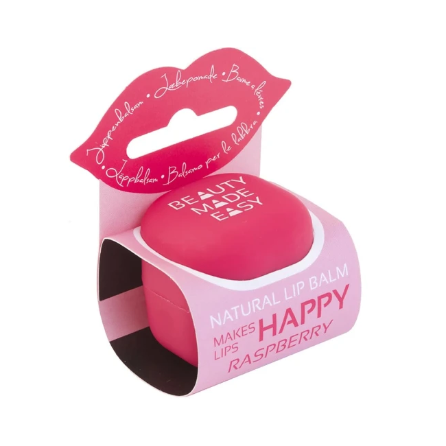 Beauty Made Easy Raspberry Lip Balm, Vitamin E, Shea Butter, 6.8g
