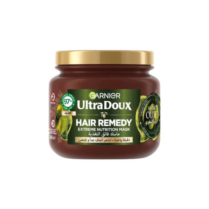 Garnier Ultra Nourishing Hair Mask with Olive Oil Extract for Dry Hair, 340ml