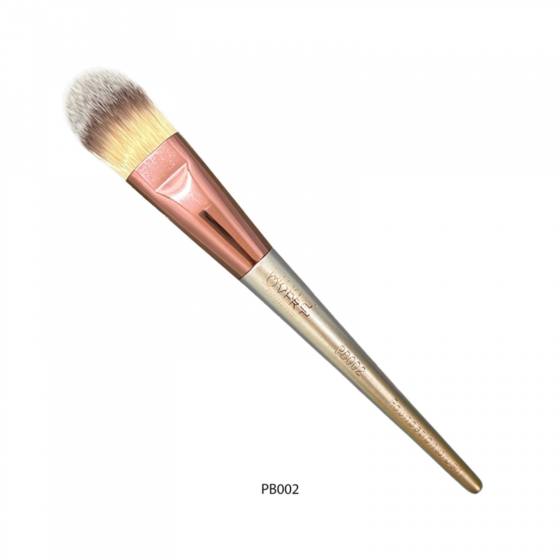 Make Over 22 Foundation Brush PB002 Cat Tongue Synthetic Bristles