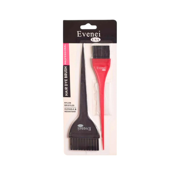 Even Hair Dye Brush Set, 2-Piece, Model EV8022, Ergonomic Design for Precision