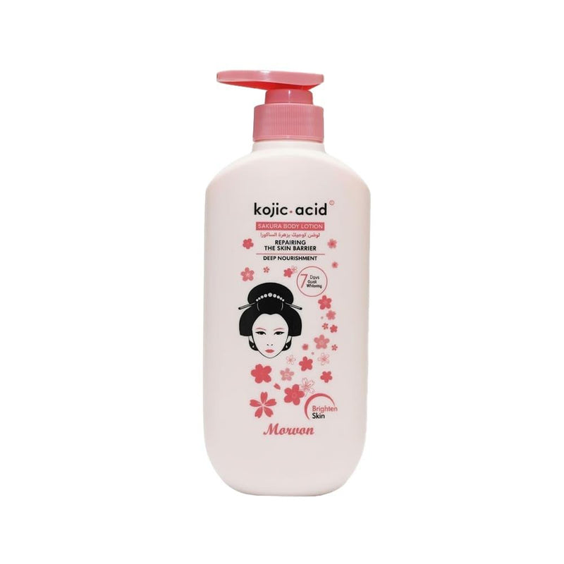 Best Body Lotion Kojic Acid Sakura Flower Brightening MORVON 500ml