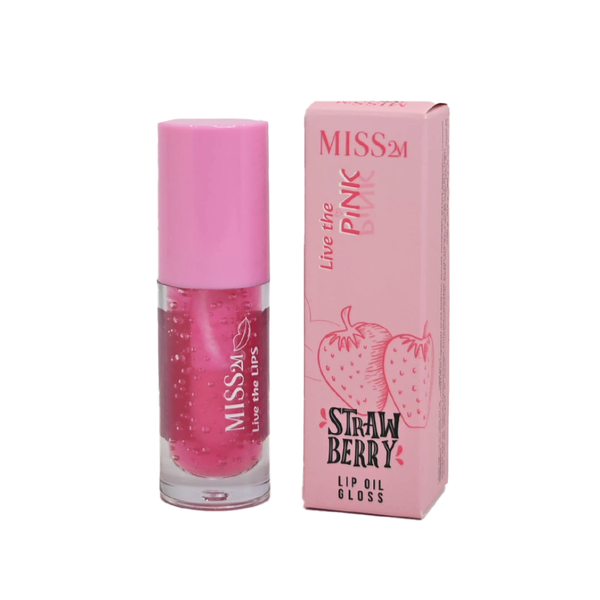 Lip Oil Lip Gloss Strawberry Hydrating Shine Miss 2M