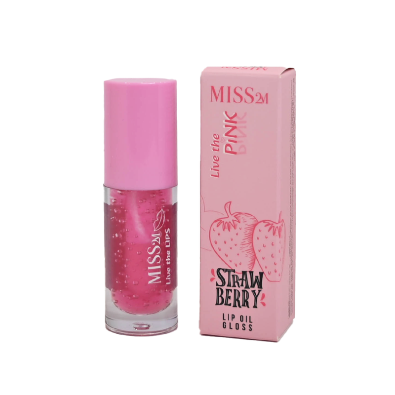 Lip Oil Lip Gloss Strawberry Hydrating Shine Miss 2M
