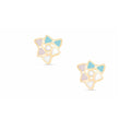 Navarro Children's Earrings in Gold Color, Hypoallergenic Medical Grade