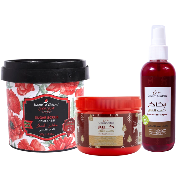 Jardin d'Élane Foot Care Exfoliation Set with Aker Fassi - 3 Pieces