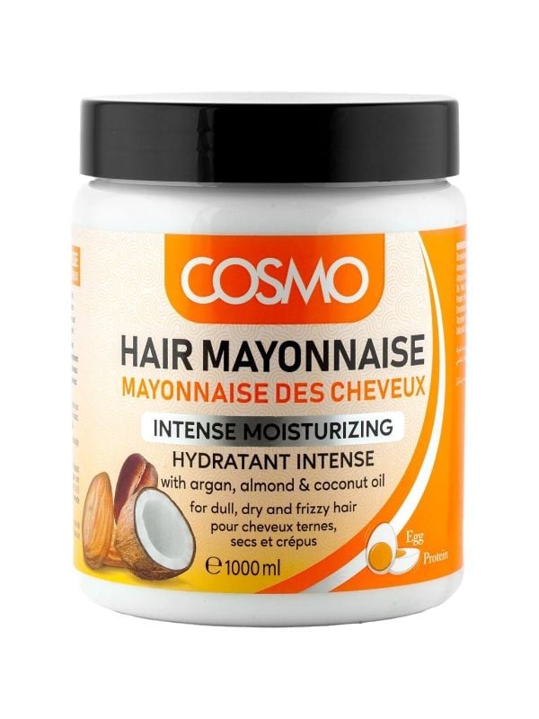 Cosmo Hair Mayonnaise with Argan, Coconut & Almond Oils, 1000ml