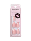 Kiss imPRESS Pale Pink Press-On Nails - Short Oval Shape - 30 Pieces