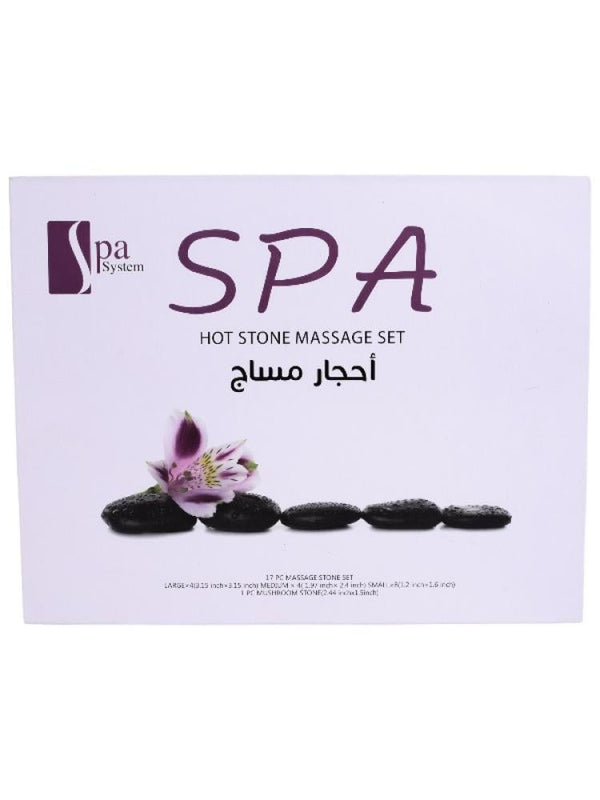 Spa System Hot Stone Massage Therapy Set - 17 Pieces