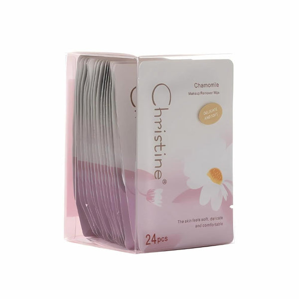 Christine Makeup Remover Wipes with Natural Oils for Sensitive Skin, 24 Count