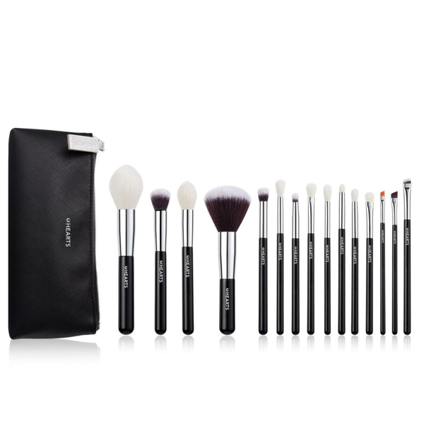 Face Makeup Brush Set Professional 15Pcs for Face and Eyes Harts