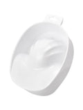 Salon System Pedicure Bowl with Ergonomic Groove Design in White