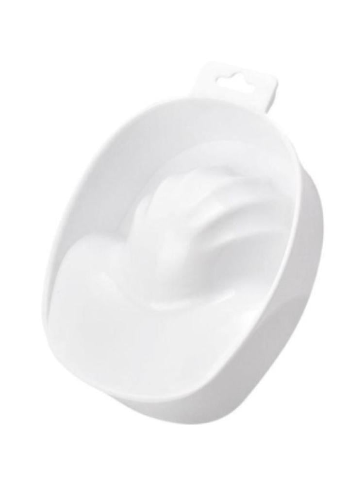 Salon System Pedicure Bowl with Ergonomic Groove Design in White