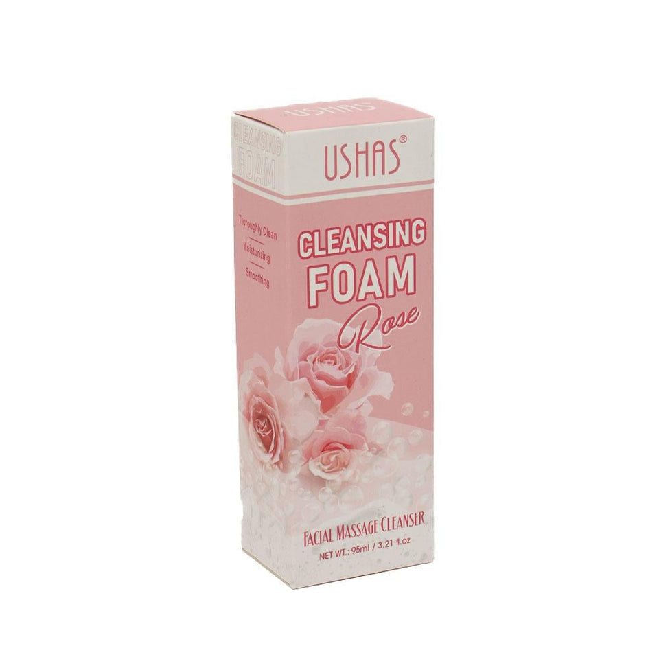 Ushas Rose Facial Cleansing Foam Moisturizing & Soothing Formula 95ml