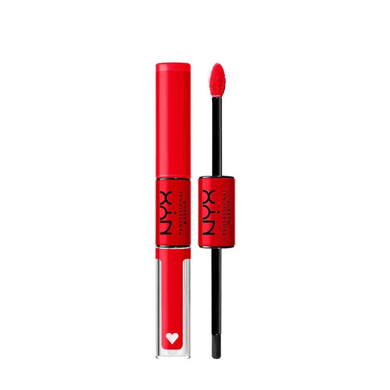 Lip Gloss High Shine Long Lasting NYX Shine Loud 17 Rebel in Red