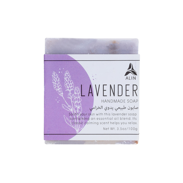 Alin Lavender Facial Soap, Moisturizing and Purifying, 100g