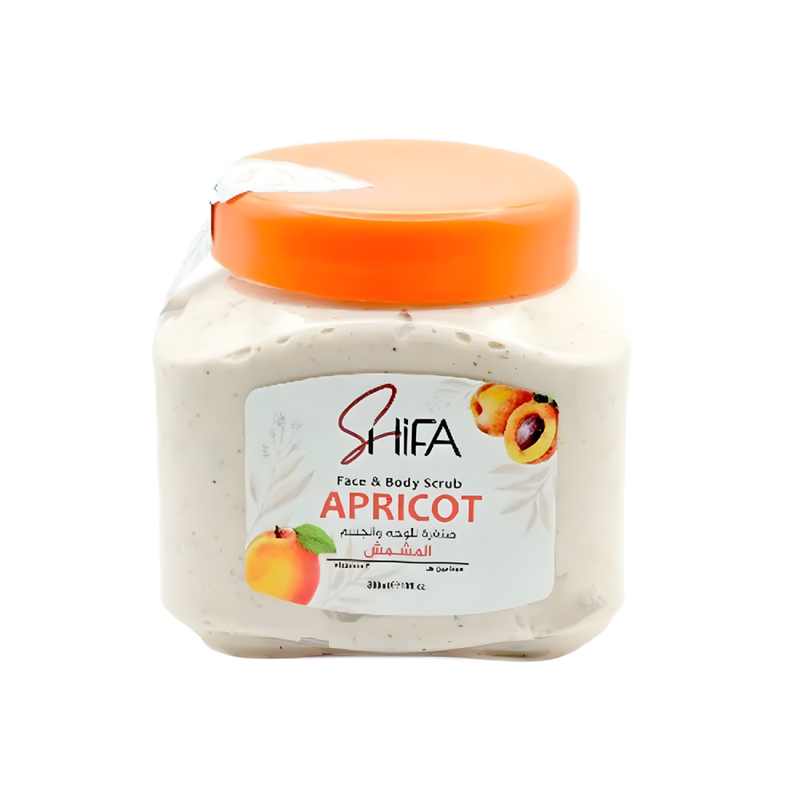 Al Shifa Natural Apricot Facial Scrub and Cleanser, Exfoliating, 500ml