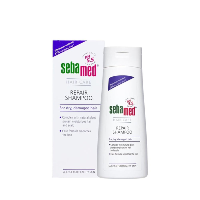 Sebamed Repair Shampoo for Dry and Damaged Hair, pH 5.5, 200ml