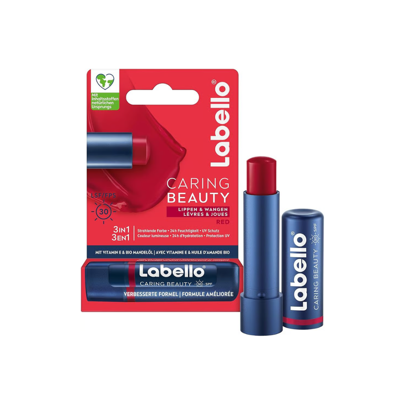 Labello Tinted Lip and Cheek Balm SPF 30 Red Moisturizing