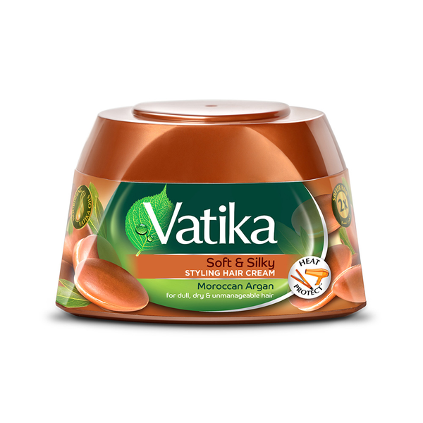 Vatika Argan Oil Hair Styling Cream, Moisturizing, 210ml