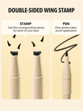 SHEGLAM Get Foxy Eye Stamp & Liner Pen - Black, Smudgeproof, Waterproof