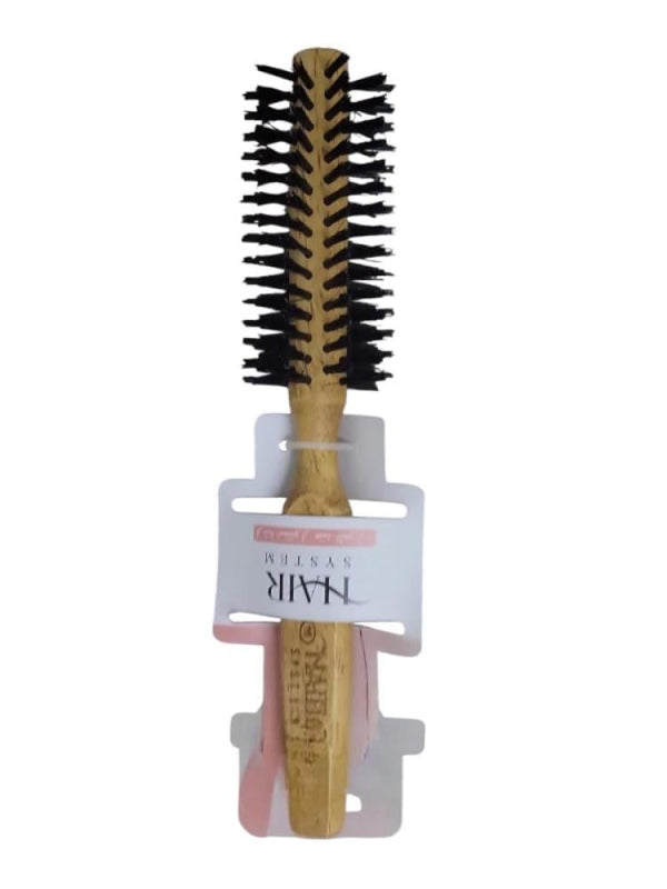 Hair System Wooden Round Blow-Drying Brush Heat-Resistant Styling Tool