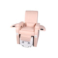 Salon System Massage Chair with Retractable Pedicure Tub - Pink
