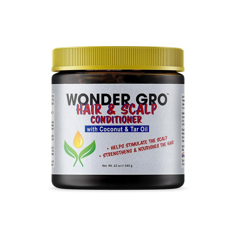 Wonder Gro Coconut Oil & Tar Hair & Scalp Conditioner, 340g