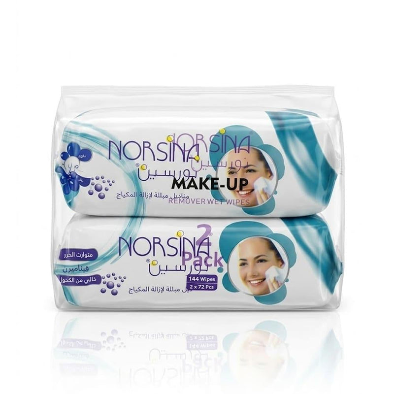 Makeup Remover Wipes Top Rated Gentle Waterproof Norsina 2x72 Wipes