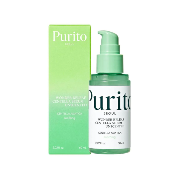 Purito Wonder Releaf Centella Unscented Serum, 60ml, Fragrance-Free
